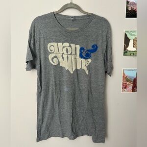Vintage Iron & Wine band t-shirt